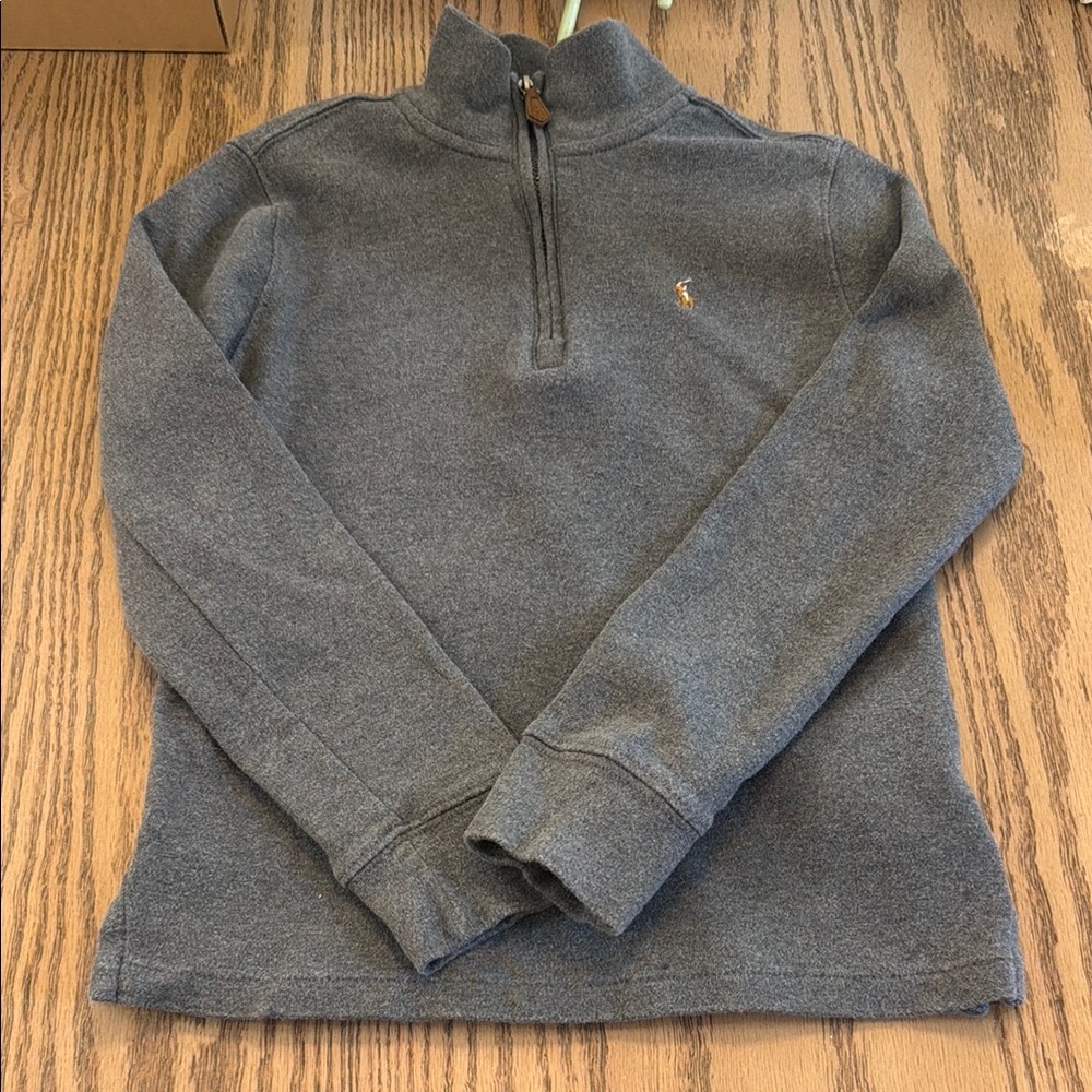 Polo by Ralph Lauren Youth Gray Quarter-Zip